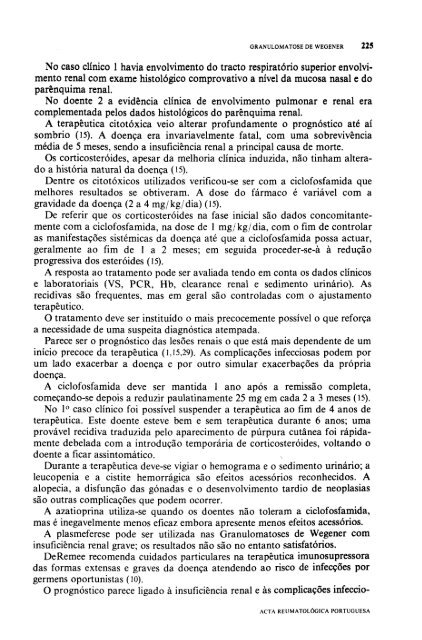 1990 Volume XV, 4, 4º Trimestre - Acta Reumatológica Portuguesa ...