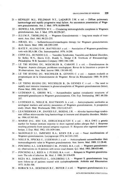 1990 Volume XV, 4, 4º Trimestre - Acta Reumatológica Portuguesa ...