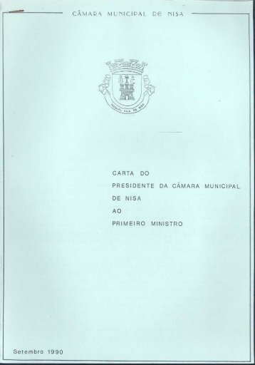 Carta do Presidente da C.M.Nisa ao Primeiro - Câmara Municipal ...