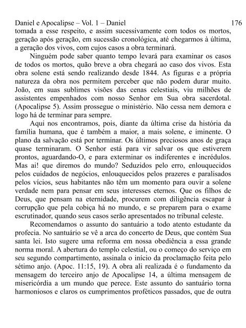 Daniel e Apocalipse - Vol. 1 - Daniel.pages - Mensagens dos 3 anjos