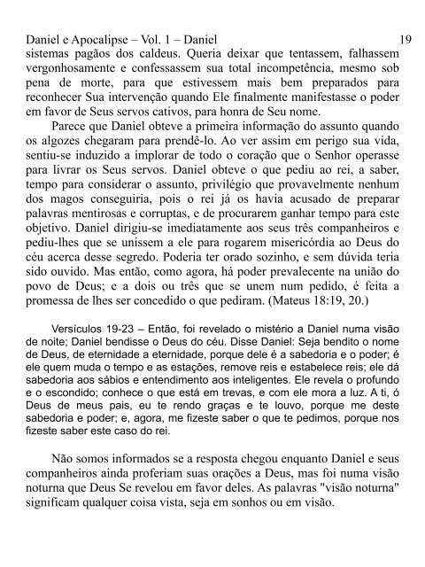 Daniel e Apocalipse - Vol. 1 - Daniel.pages - Mensagens dos 3 anjos