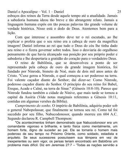 Daniel e Apocalipse - Vol. 1 - Daniel.pages - Mensagens dos 3 anjos