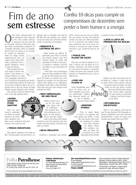 A Folha Patrulhense e seus anunciantes apresentam a Edição ...