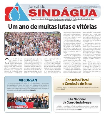 Confira a íntegra do jornal - Sindágua-DF