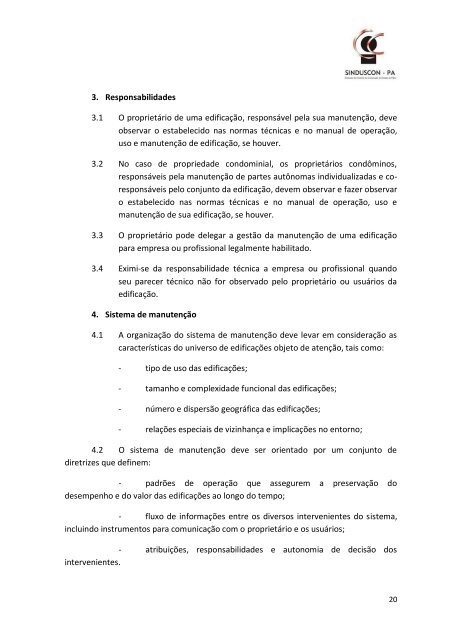 MANUAL DE GARANTIAS NBR 5674:99 - Sinduscon-PA