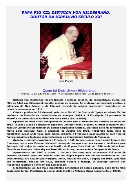 177 - Papa Pio XII - Maria Mãe da Igreja