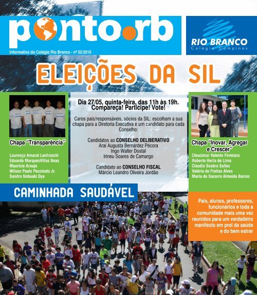 Boletim Eletrônico Ponto RB - fevereiro 2010 - Colégio Rio Branco
