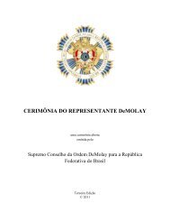 CERIMÔNIA DO REPRESENTANTE DeMOLAY - DeMolay Brasil