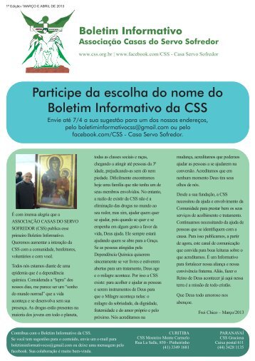 Download (PDF) - Casas do Servo Sofredor