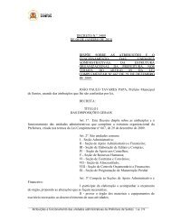 Atribuições das unidades administrativas da PMS - Prefeitura de ...