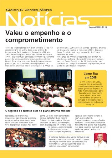 Valeu o empenho e o comprometimento - Gidion