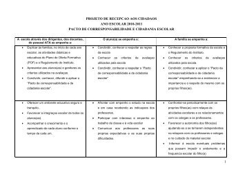 sintesi patti correpsponsabilita' inviati dalle scuole - Comune di ...