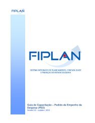 Pedido de Empenho da Despesa - O que é o FIPLAN
