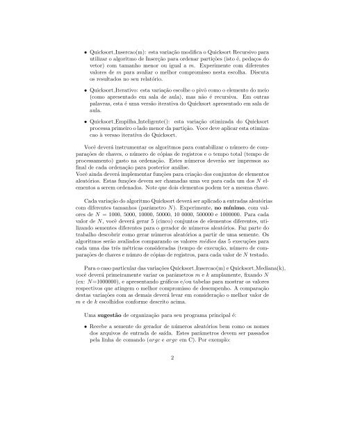 Algoritmos e Estruturas de Dados II Trabalho Prático 3