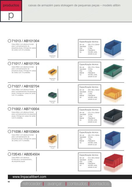 Catálogo Produtos Linpac Allibert - Logismarket