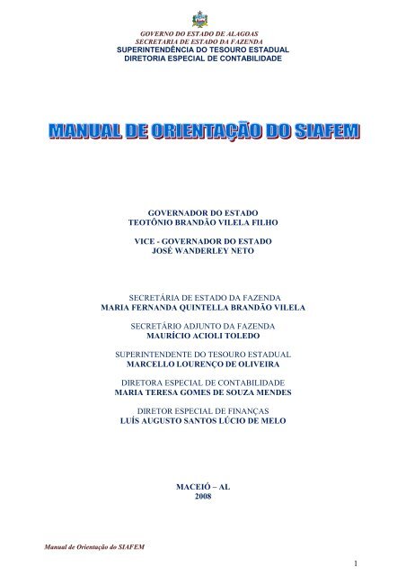 MANUAL DO MÓDULO DE RH  Superintendência Estadual de