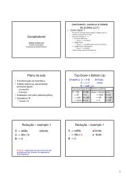 Análise sintática bottom-up