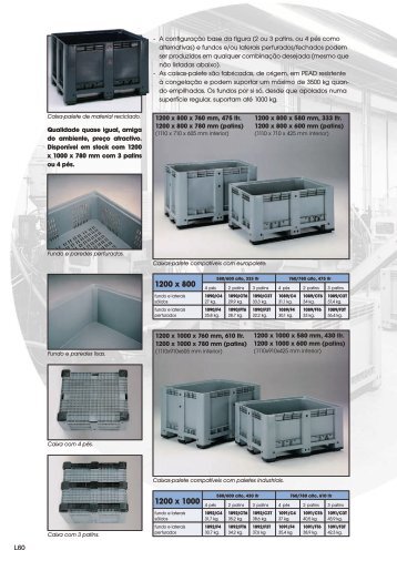 Caixa-palete e de grande volume - Logismarket