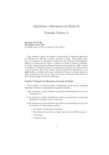 Algoritmos e Estruturas de Dados II Trabalho Prático 3