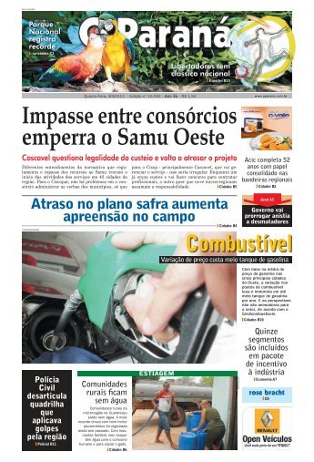 Impasse entre consórcios emperra o Samu Oeste - O Paraná