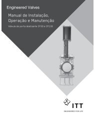 Manual de Instalação, Operação e Manutenção - ITT Engineered ...