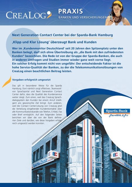 Sparda Bank Hamburg Crealog
