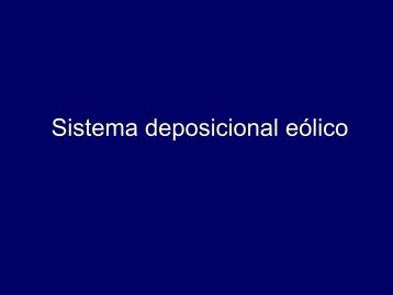 Sistema deposicional eólico