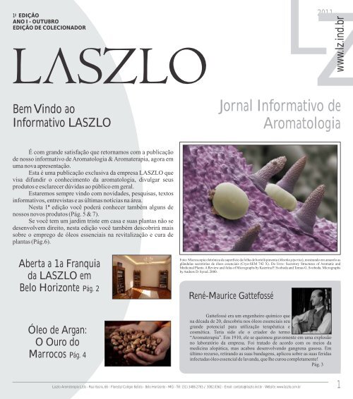 Jornal Informativo de Aromatologia - Laszlo Aromaterapia ...