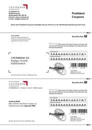 Download PDF: 174 KB / 2 Seiten - Cronbank AG