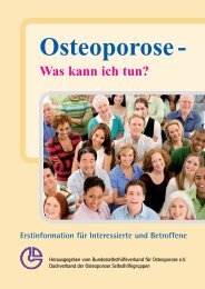 Osteoporose - was kann ich tun? - bei Crossmed