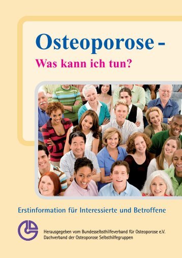 Osteoporose - was kann ich tun? - bei Crossmed