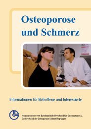 Osteoporose und Schmerz - bei Crossmed