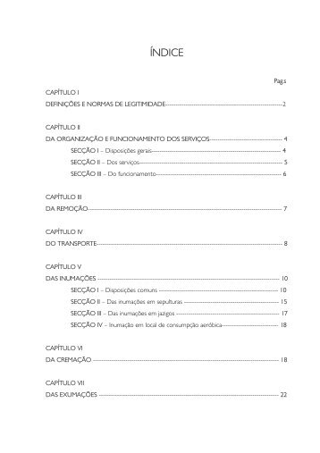 Regulamento dos Cemitérios Municipais - Município de Guimarães