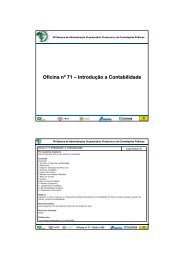 Oficina nº 71 – Introdução a Contabilidade - Esaf