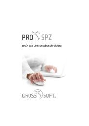 proX spz Leistungsbeschreibung - crosssoft.