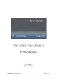 Benutzerhandbuch HzV-Modul - crosssoft.