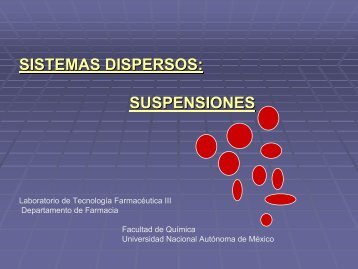 SISTEMAS DISPERSOS: SUSPENSIONES - DePa