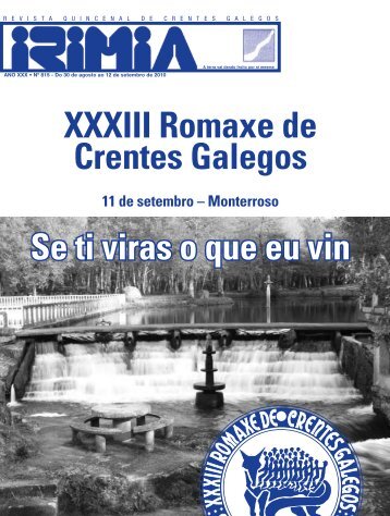 XXXIII Romaxe de Crentes Galegos Se ti viras o que eu vin - Irimia