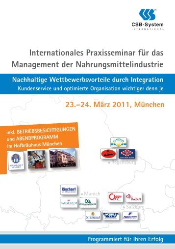 internationales praxisseminar für das management ... - CSB-System