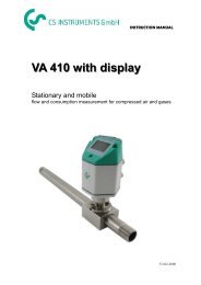 VA 410 with display - CS Instruments