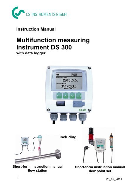 Multifunction measuring instrument DS 300 - CS Instruments