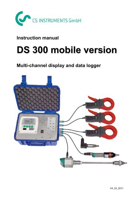 DS 300 mobile version - CS Instruments