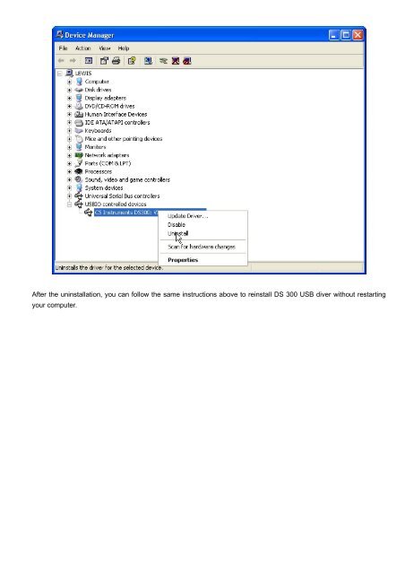 InstallationGuide driver DS 300 USB - CS Instruments