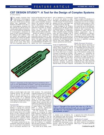 Microwave Product Digest - CST