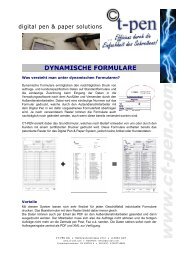DYNAMISCHE FORMULARE - Ct-pen.com
