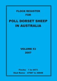 2007 flock register vol 53.pdf - Australian Poll Dorset Association Inc
