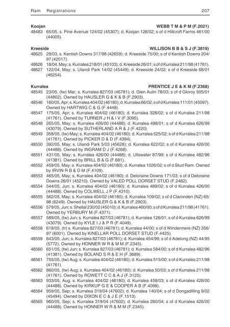 2007 flock register vol 53.pdf - Australian Poll Dorset Association Inc