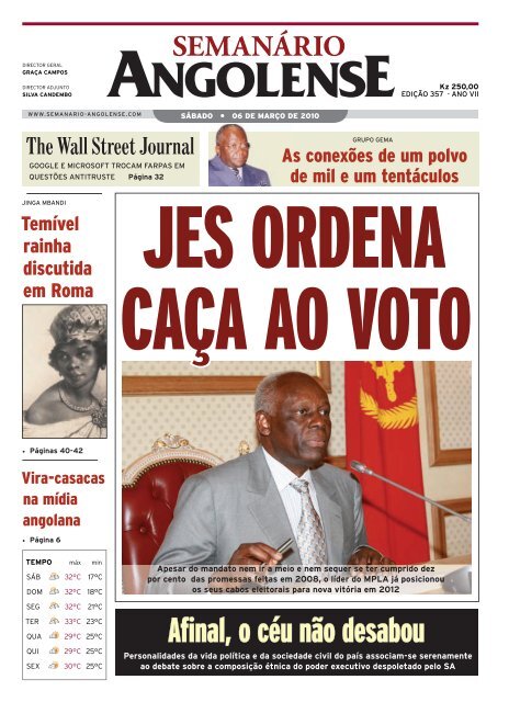 MPLA vem decaindo de forma pronunciada os seus resultados