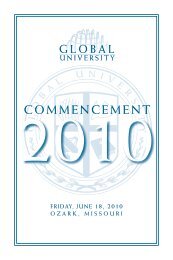 COMMENCEMENT - Global University