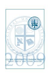 GLOBAL UNIVERSITY COMMENCEMENT